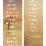 The secret life of the writer's voice is based in fear. Give yourself the gift of writing your first draft.